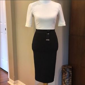 Ted Baker color block midi dress